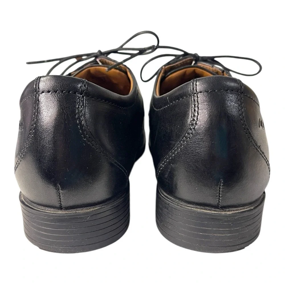 Clarks Whiddon Pace Black Leather Oxfords – Size 10W (New with Box!)